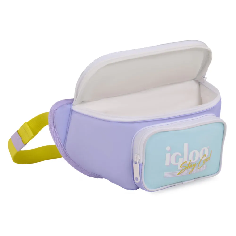 00063078-Igloo - Retro Fanny Pack Cooler Bag  - Lilac