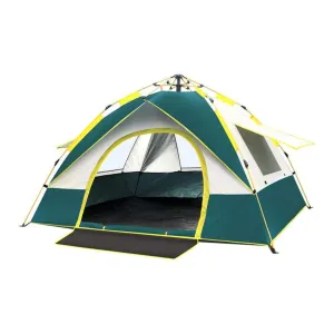 2m x 1.5m x 1.25m One Door, 3 Windows Fully Automatic Pop-up Camping Tent JG20375530
