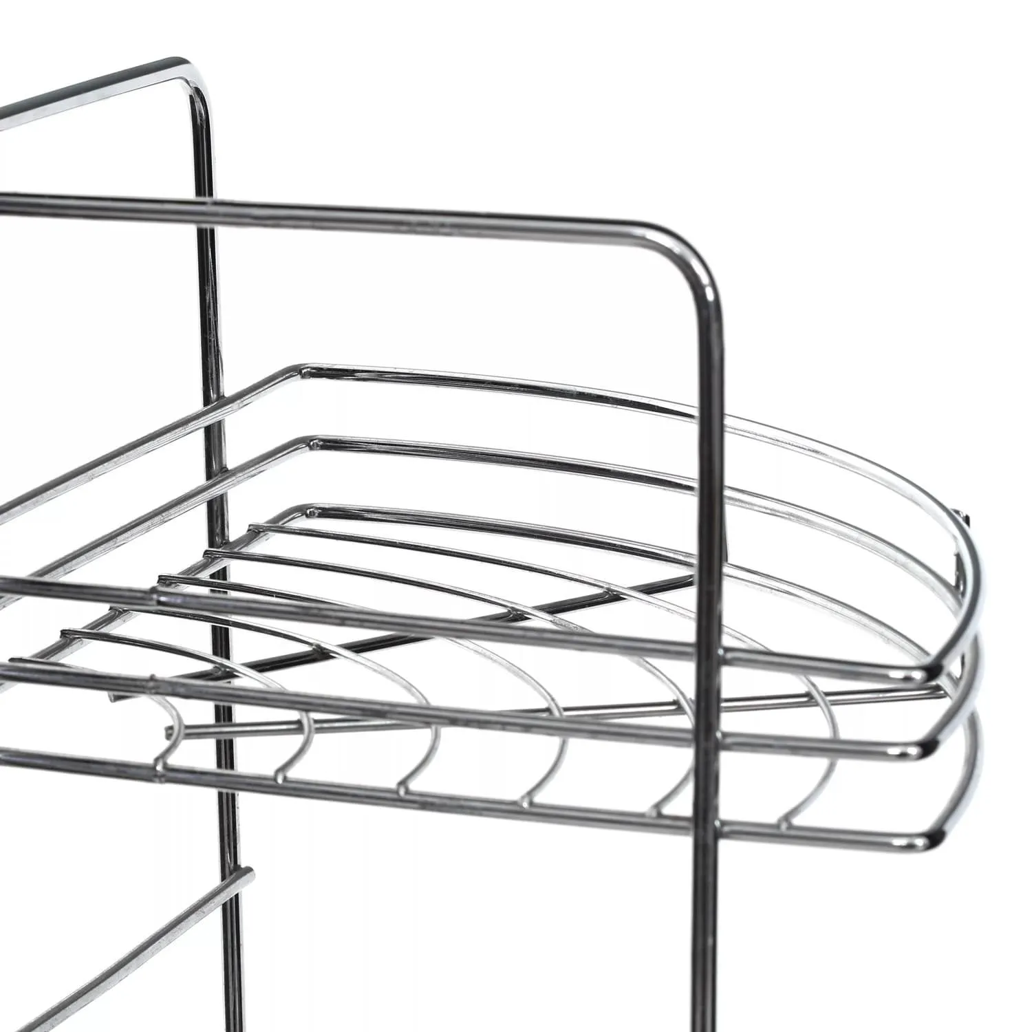 5 Tier Chrome Bathroom Corner Storage Rack