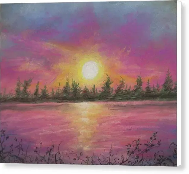 A kiss - Canvas Print