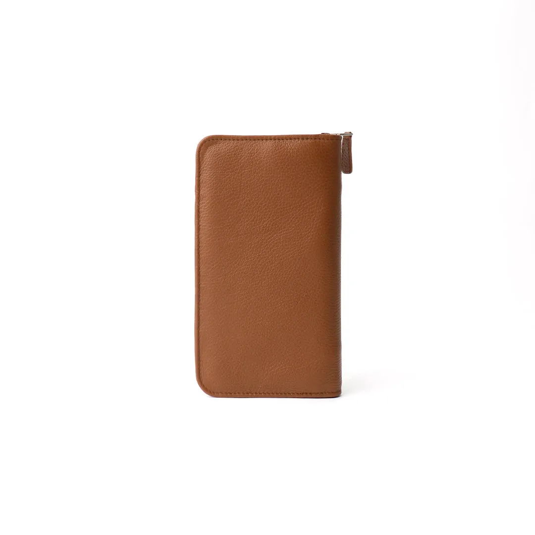 Alfaro Document Holder - Pebble Brown