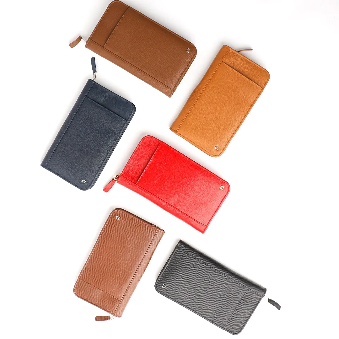 Alfaro Document Holder - Pebble Brown
