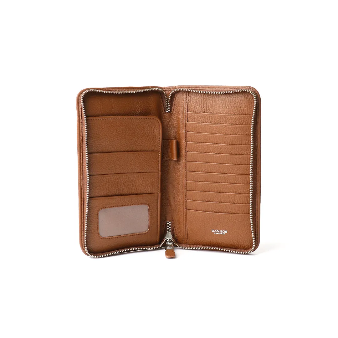 Alfaro Document Holder - Pebble Brown