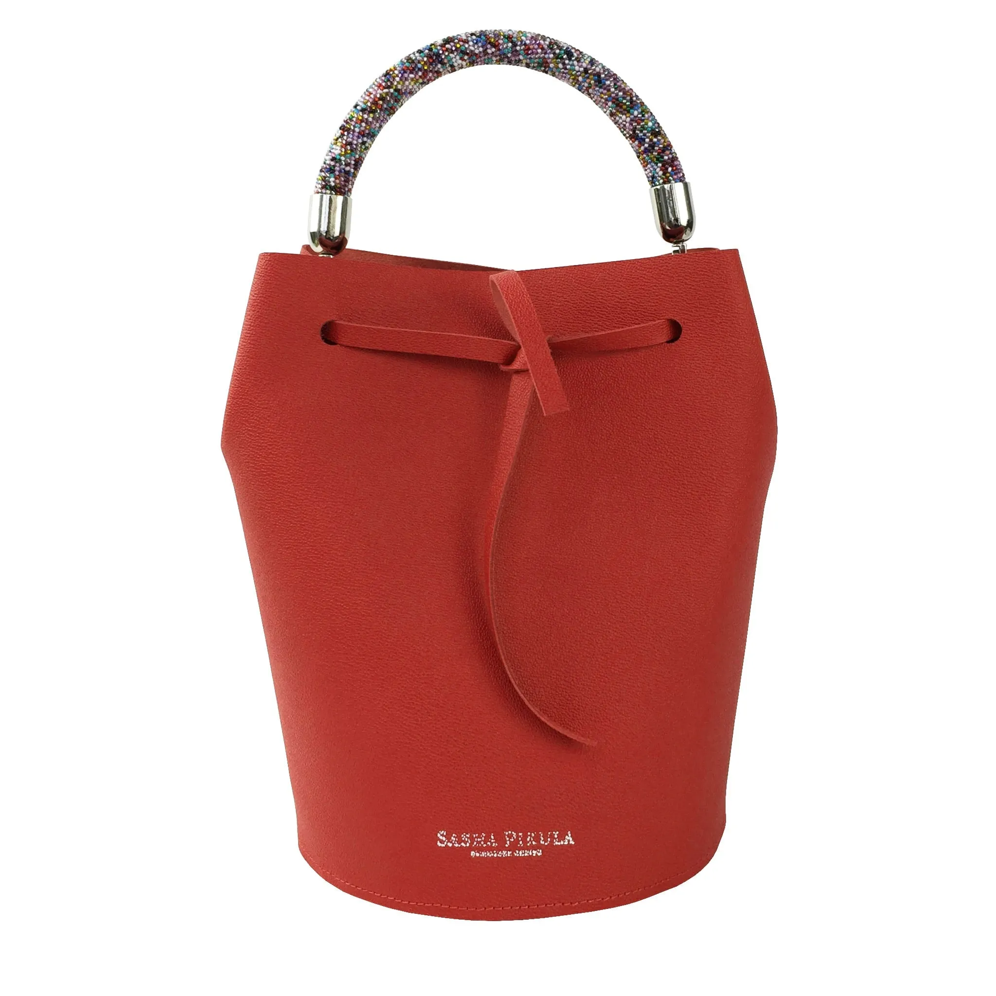 BARREL MINI SAFFIANO RED