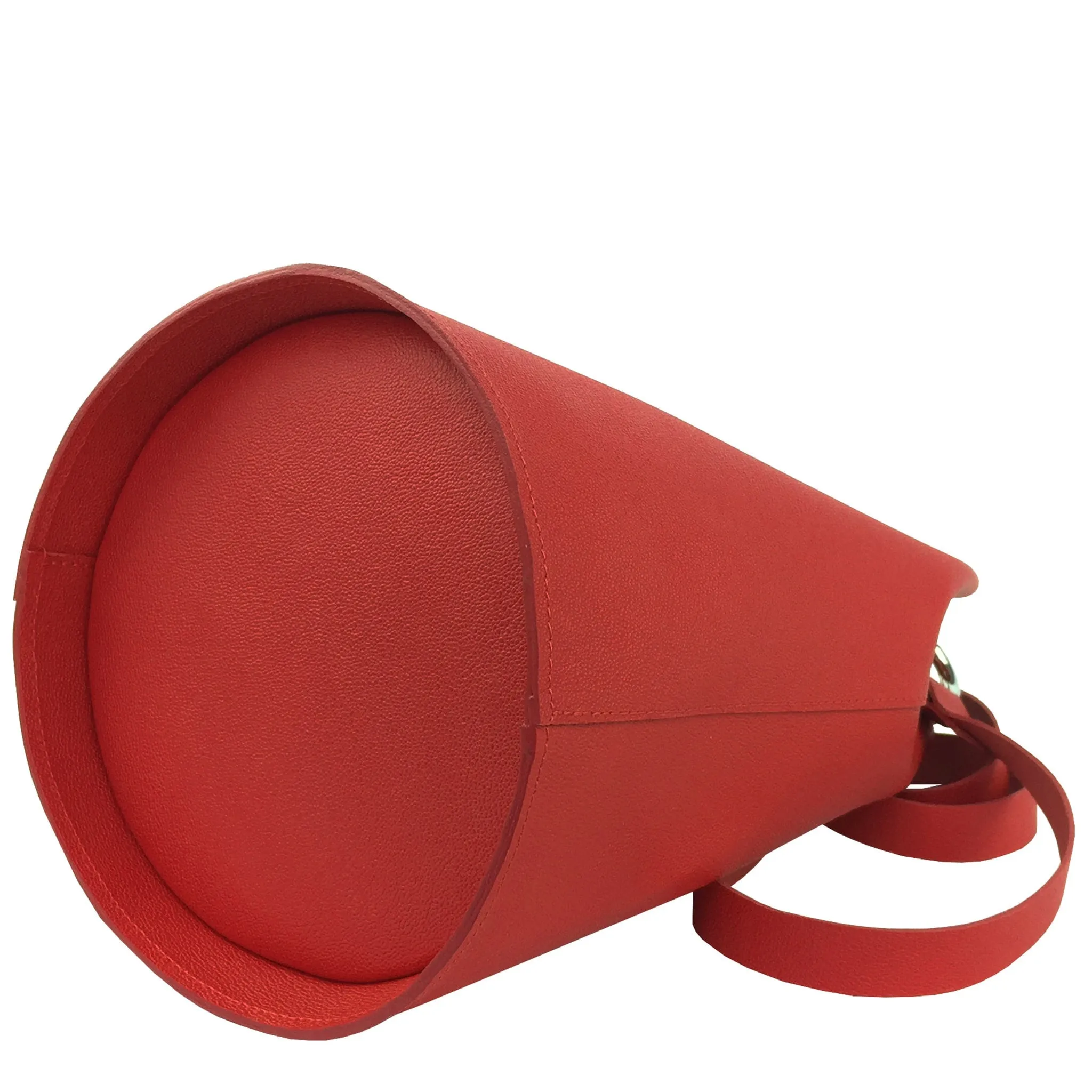 BARREL MINI SAFFIANO RED