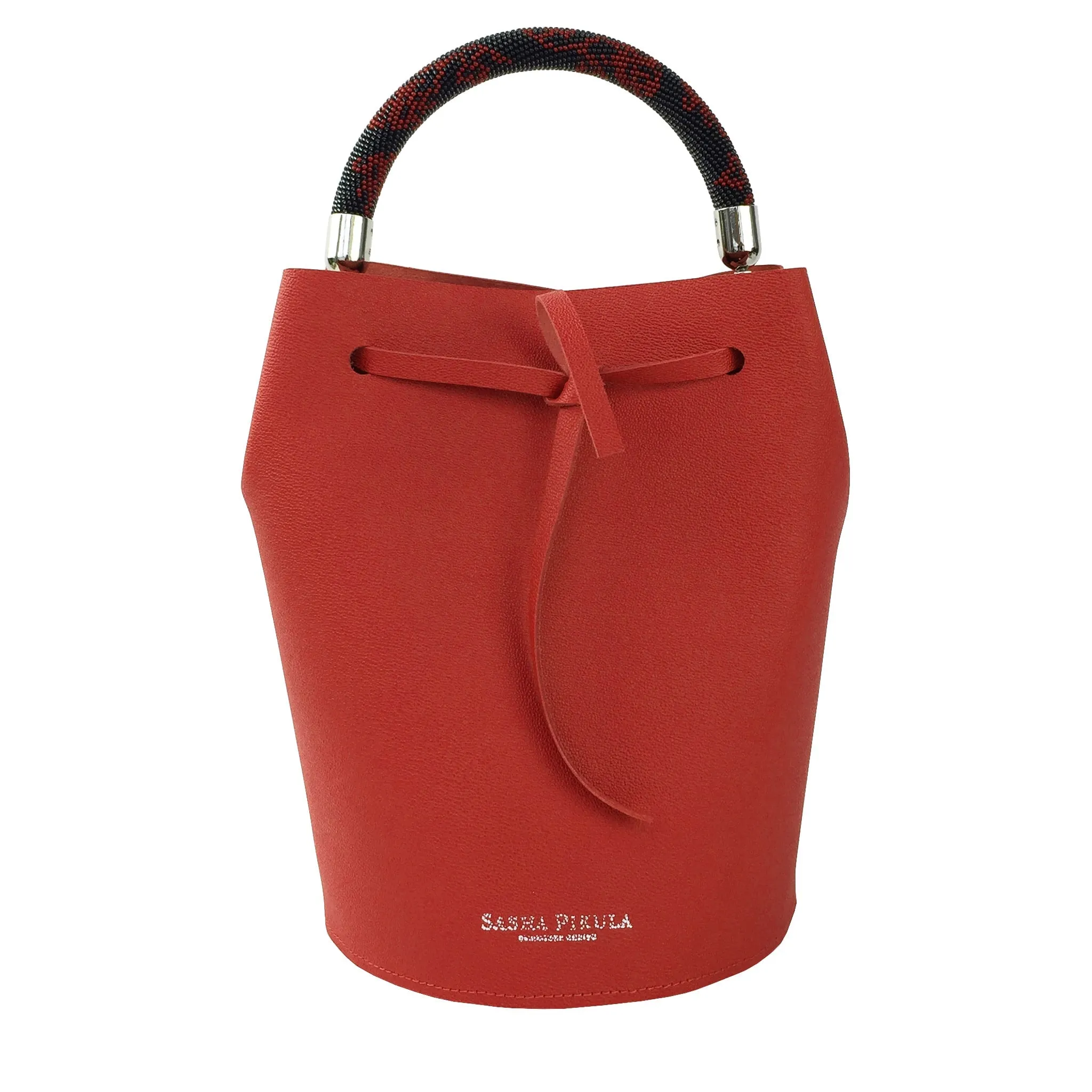 BARREL MINI SAFFIANO RED