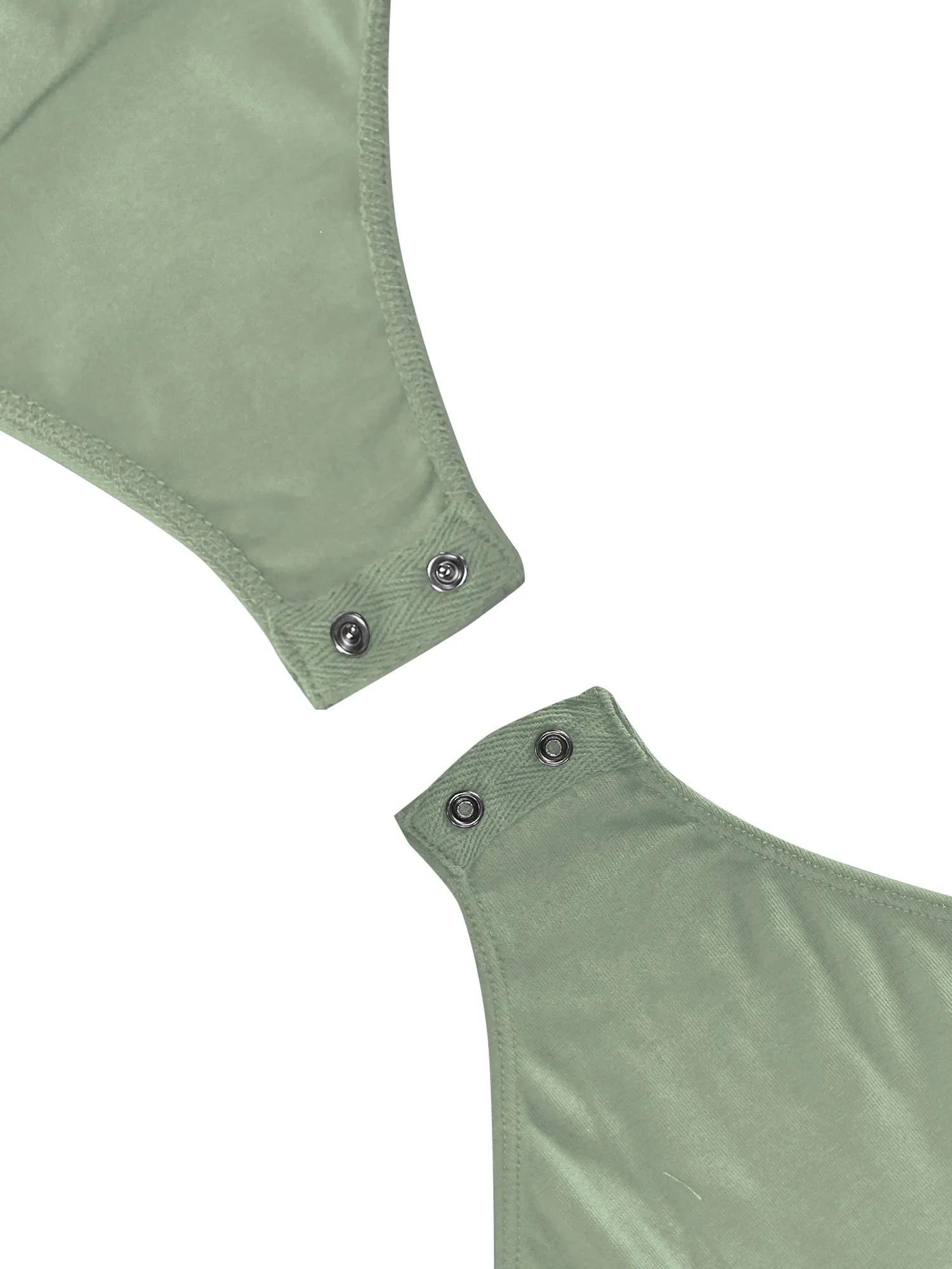 Basic Solid Sleeveless V-neck Stretchy Bodysuit Top ( FWT1011 ) - NEW COLORS !