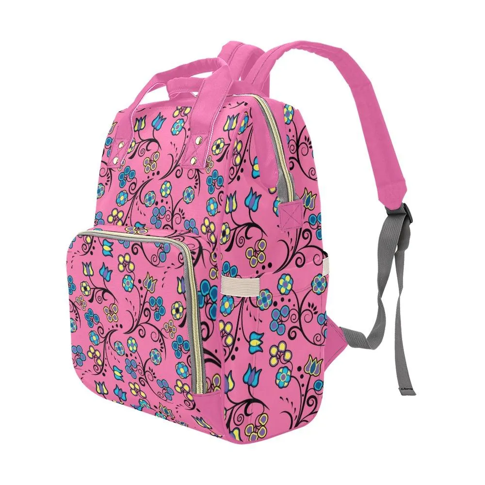 Blue Trio Bubblegum Multi-Function Diaper Backpack/Diaper Bag