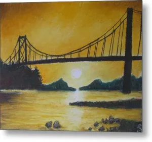 Bridge of Yellow ~ Metal Print