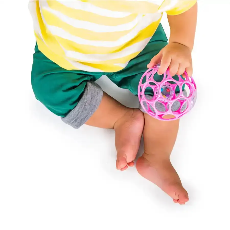 Bright Starts Oball Rattle Easy-Grasp Toy (Pink)