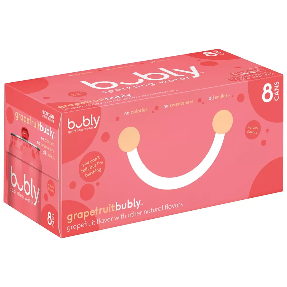 Bubly Grapefruit Sparkling Water 8 Pack / 12oz cans