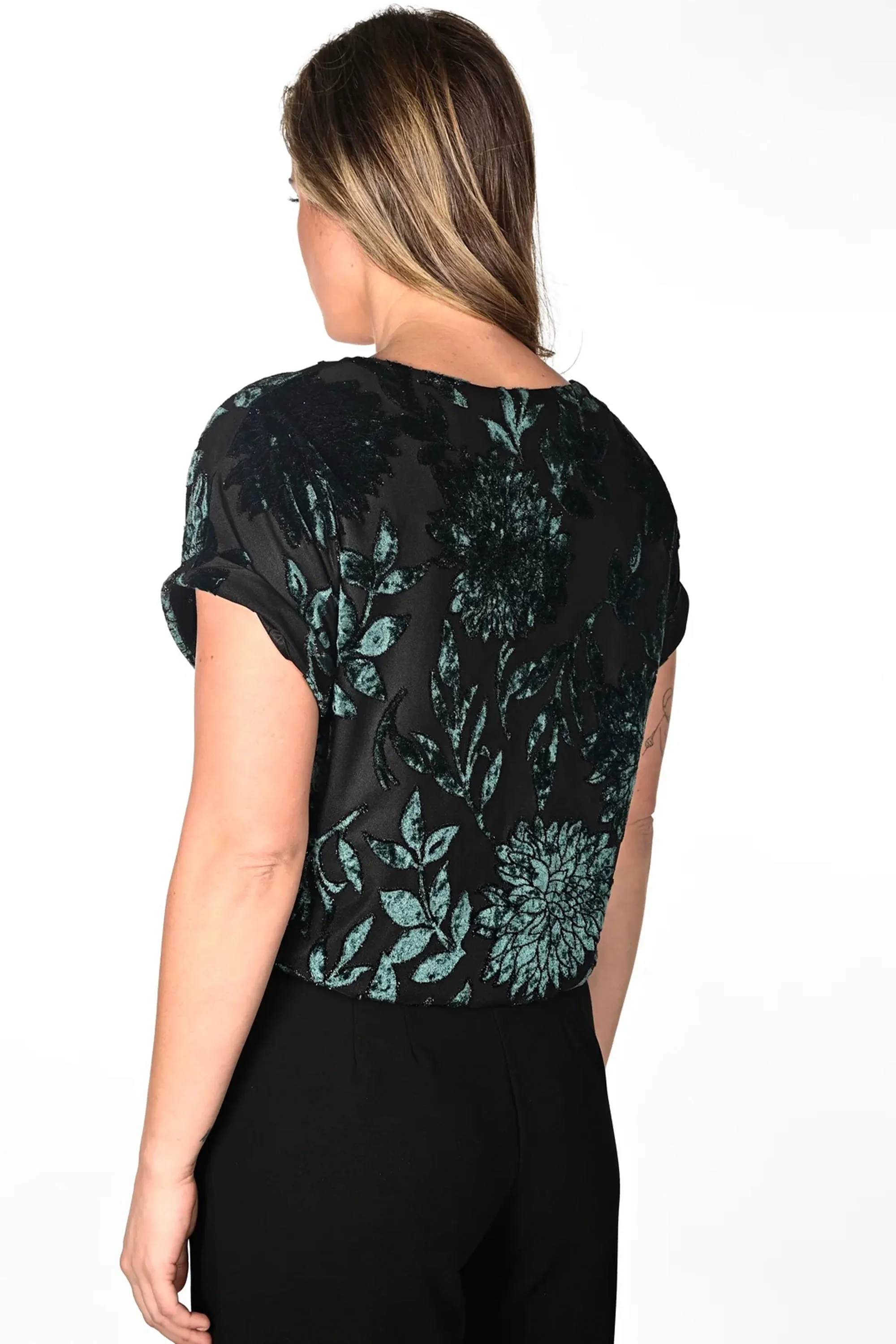 BURNOUT FLORAL TOP