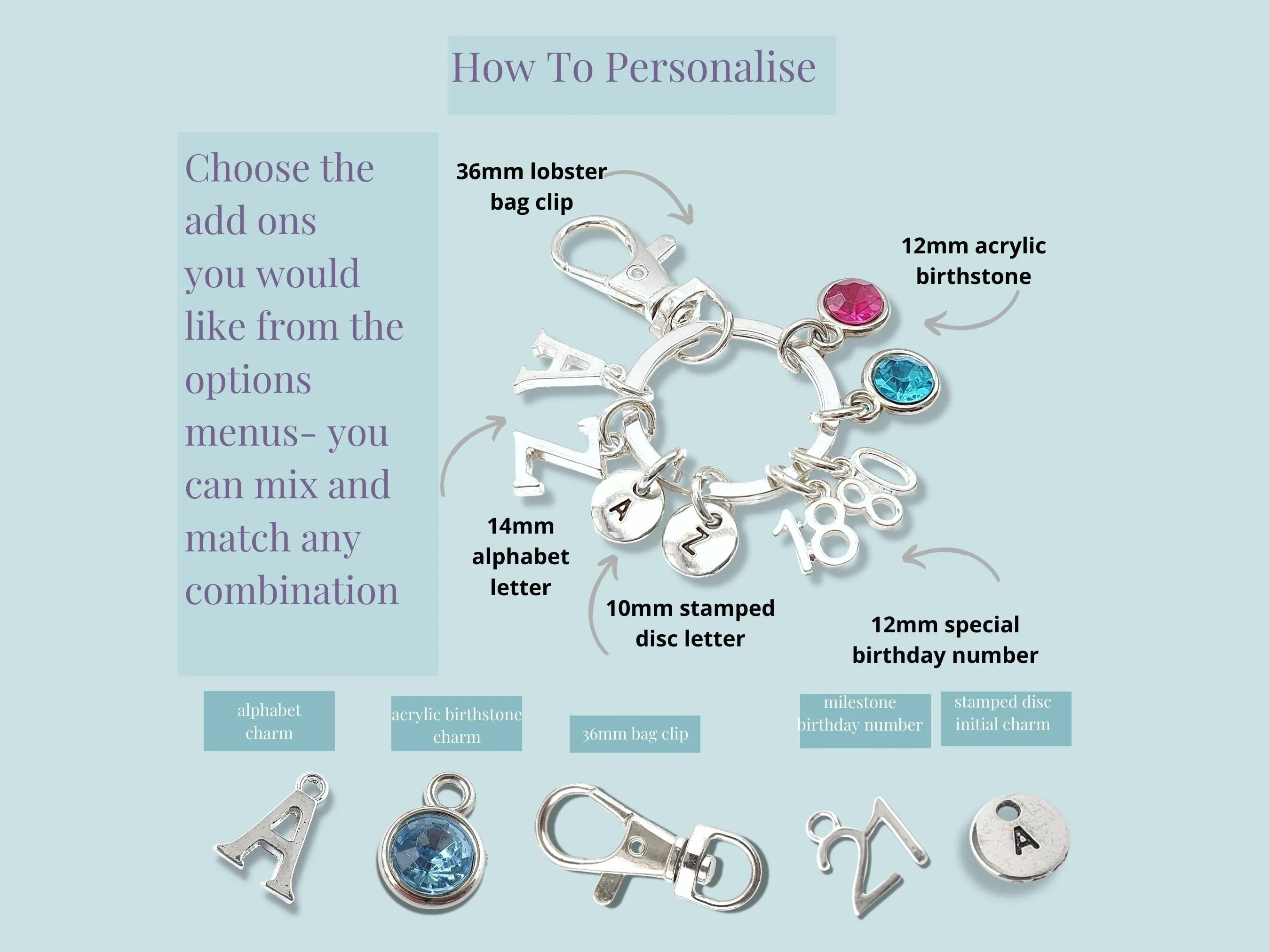 Camping Keyring - Silver