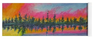 Candycane Sunset - Yoga Mat