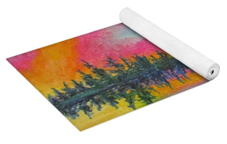 Candycane Sunset - Yoga Mat