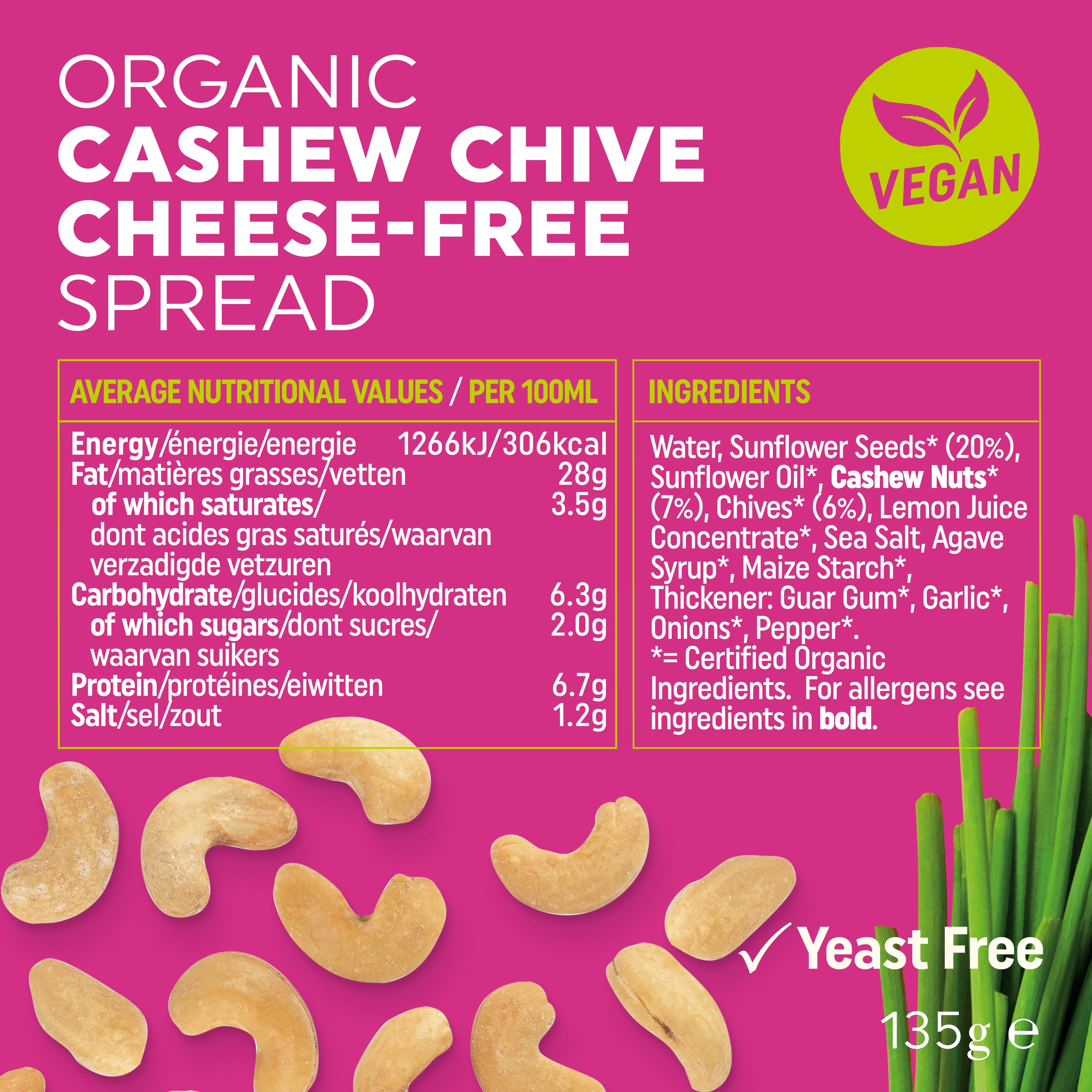 CASHEW CHIVES CHEESE-FREE SPREAD