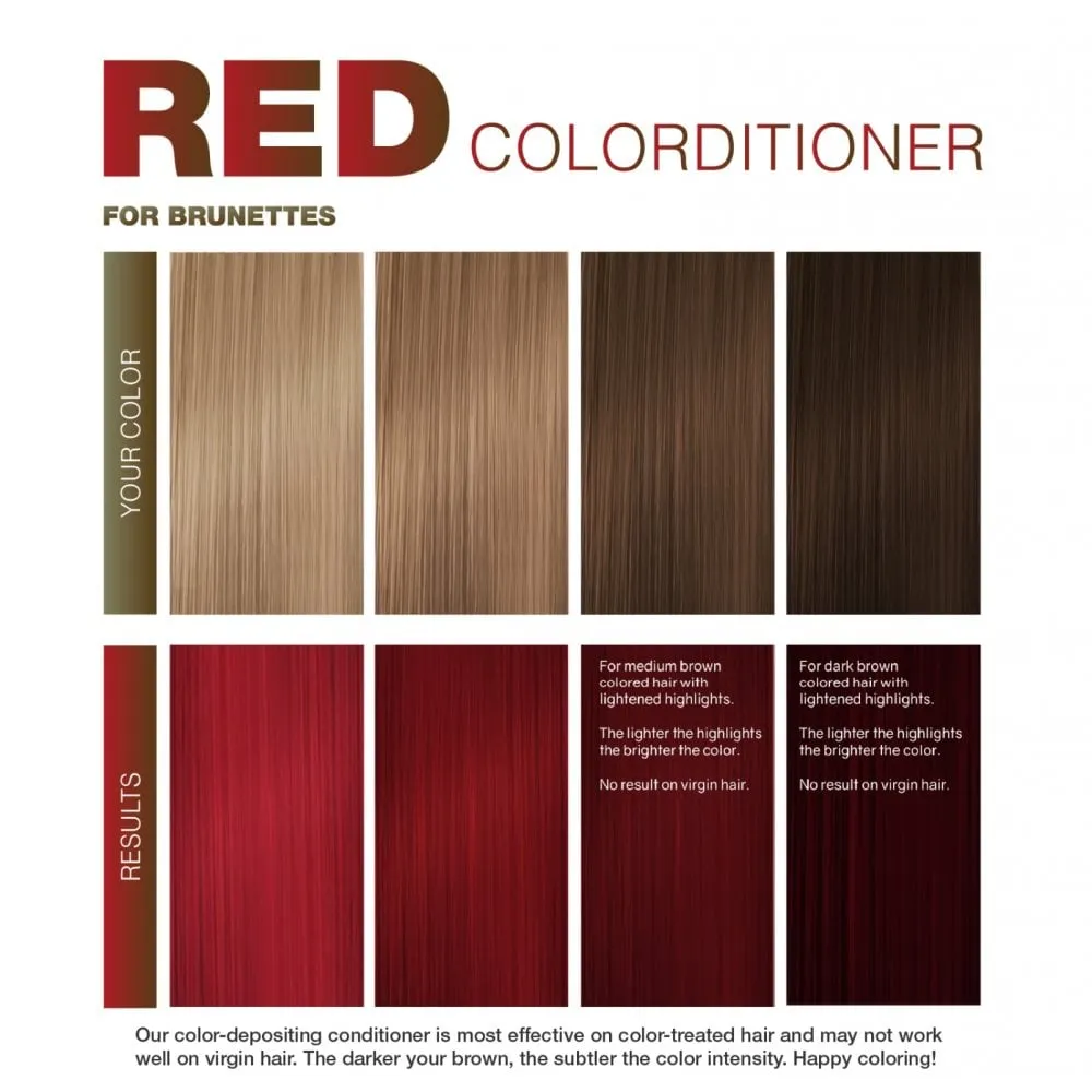 Celeb Luxury Viral Red Brunette Colourditioner with Bond Fix 244ml