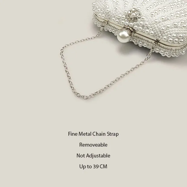 Celebrity Diamond Pearl High-End French Clutch Bag