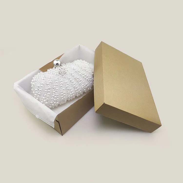 Celebrity Diamond Pearl High-End French Clutch Bag