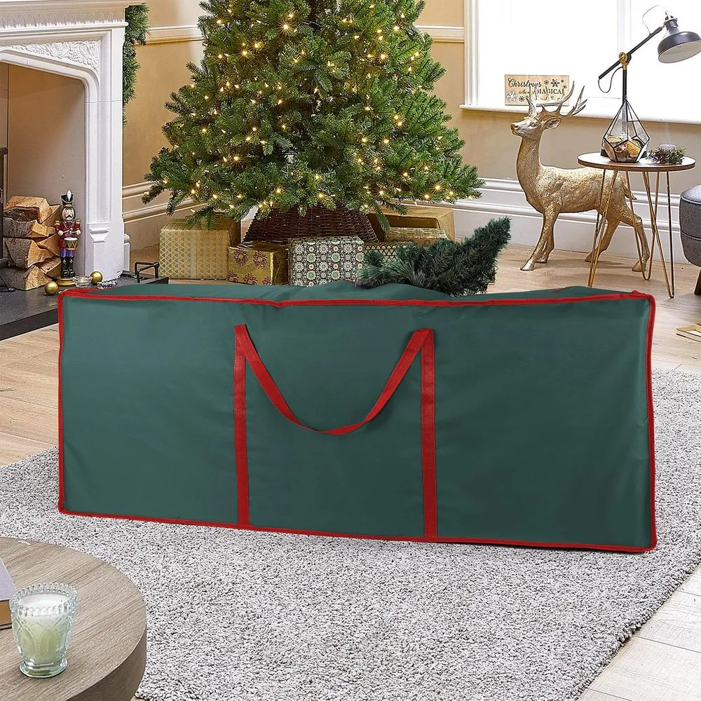 Christmas Xmas Tree Decoration Zip Up Jumbo Sack Fabric Storage Bag