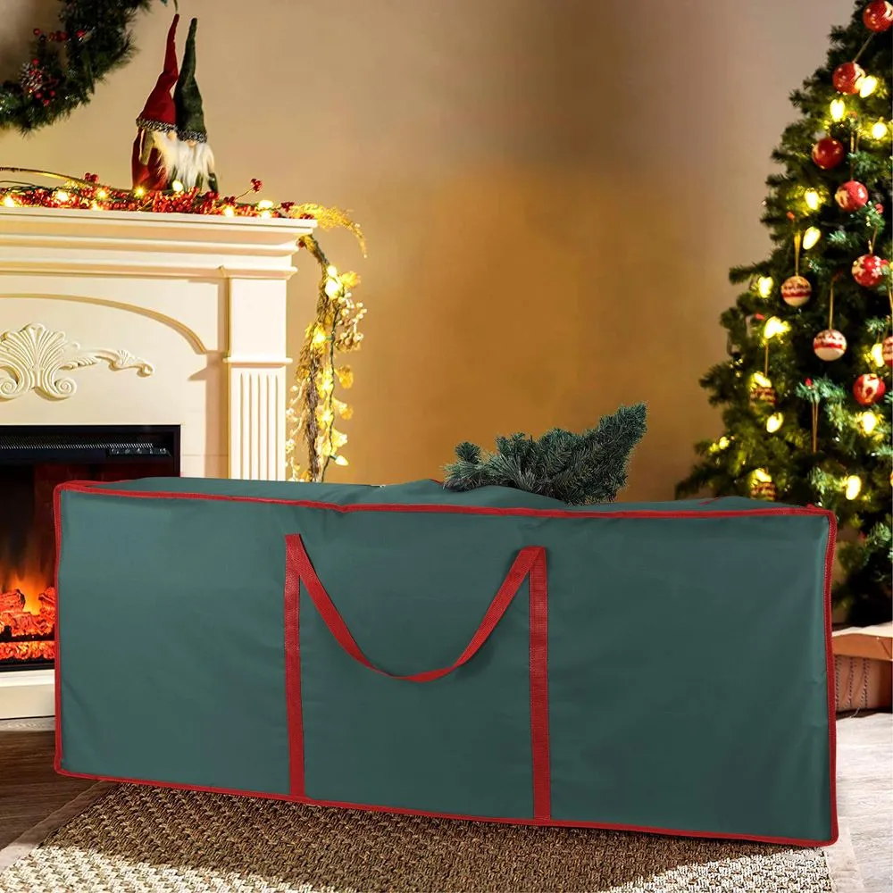Christmas Xmas Tree Decoration Zip Up Jumbo Sack Fabric Storage Bag