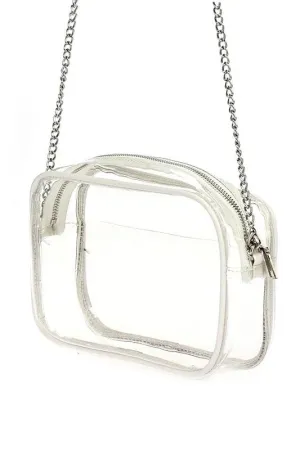Clear Stadium Messenger Bag - White