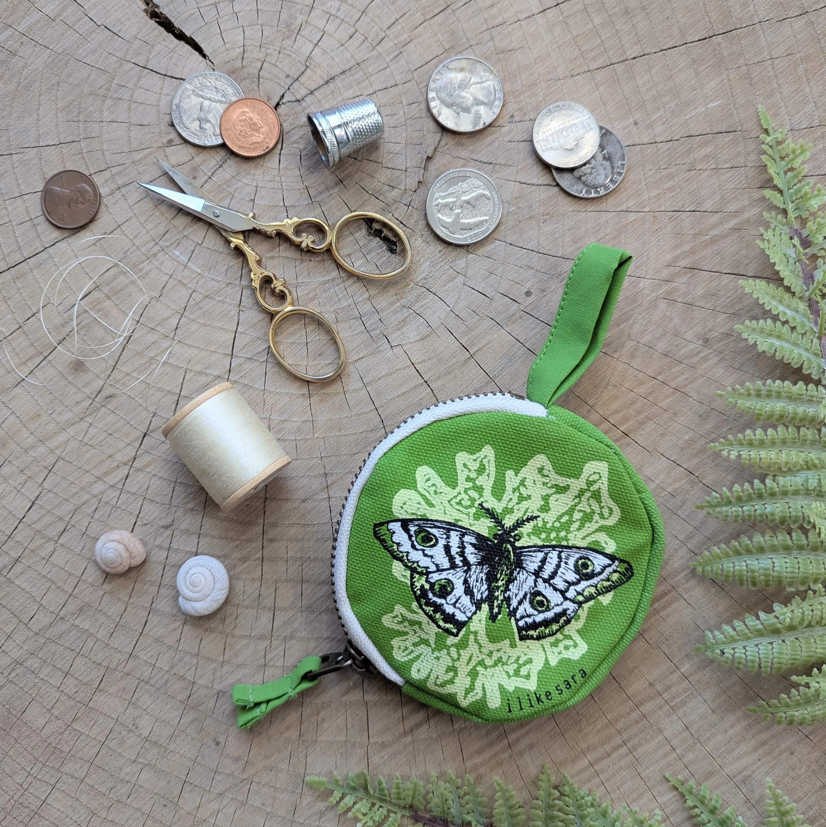 coin pouch | moth