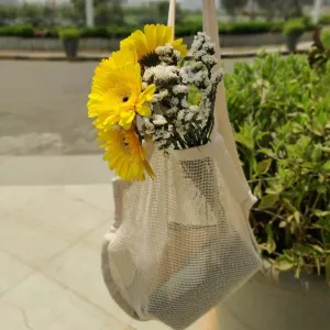 Cotton Mesh Shopping Bag | Stylish & Functional Foldable Tote Bag