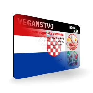Croatian Vegan Card