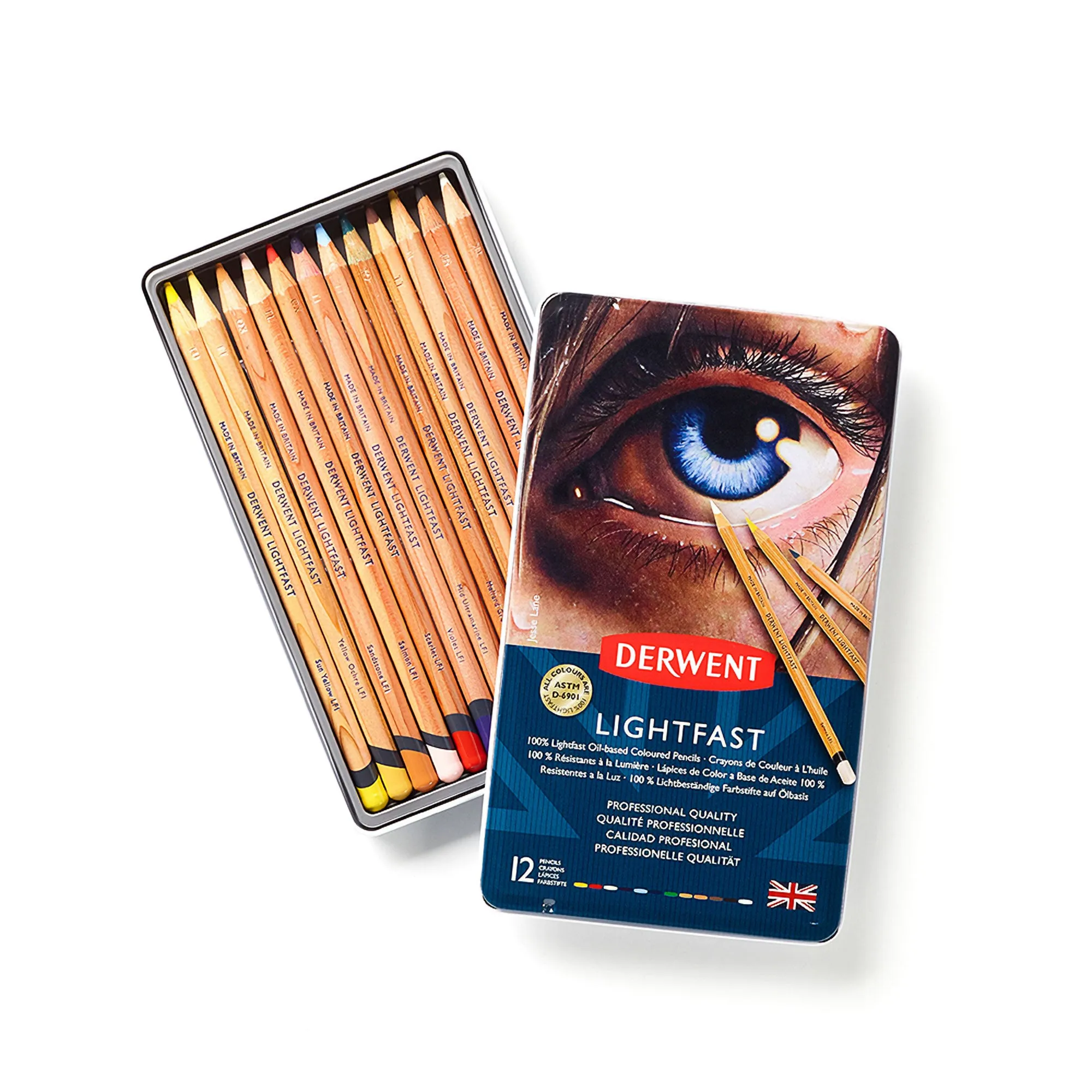 Derwent Lightfast Coloured Pencils - Set of 12