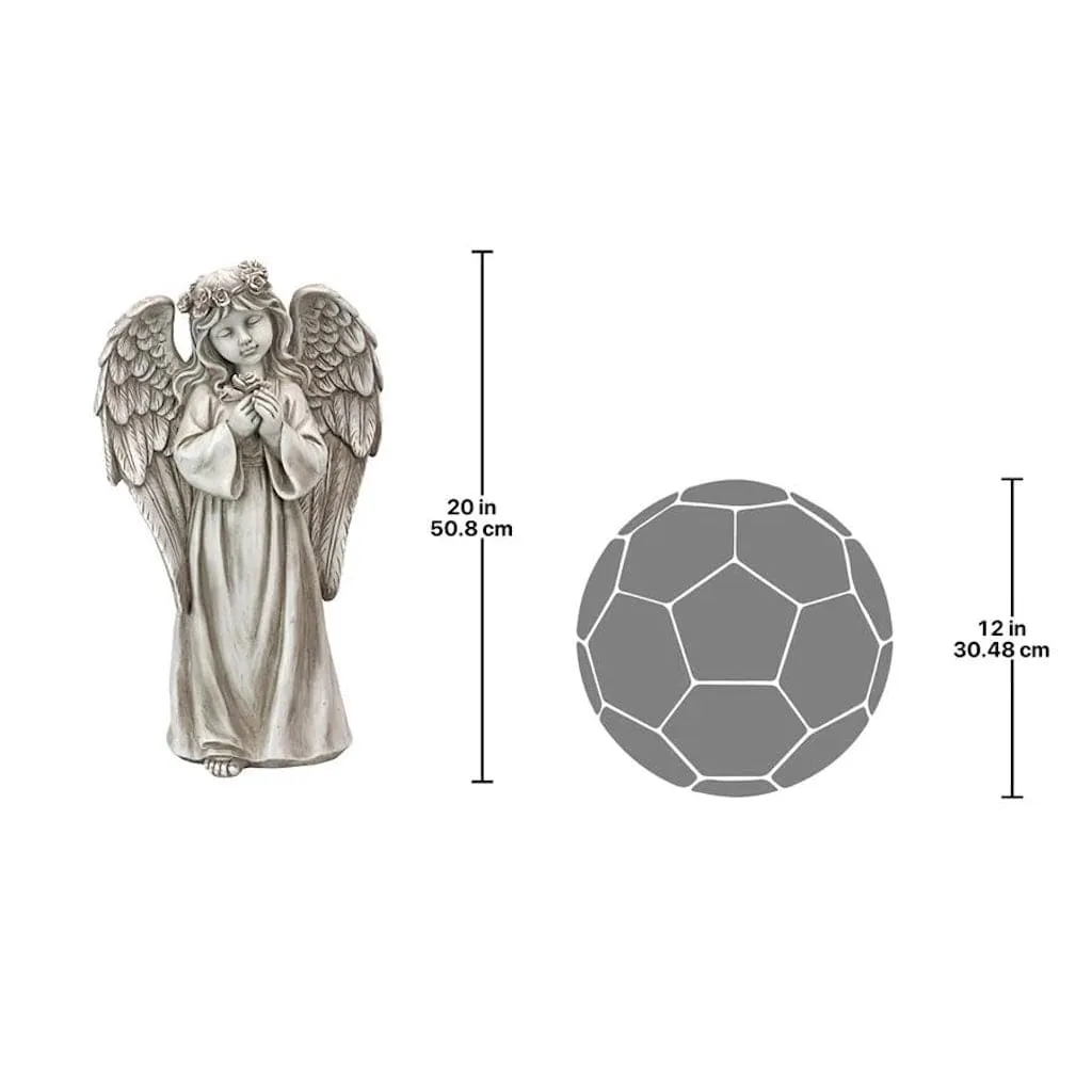 Divine Messenger Memorial Garden Angel Statue by Design Toscano