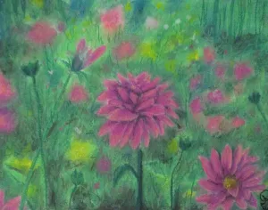 Dreaming of Dahlias ~ Art Print