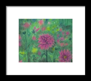 Dreaming of Dahlias ~ Framed Print