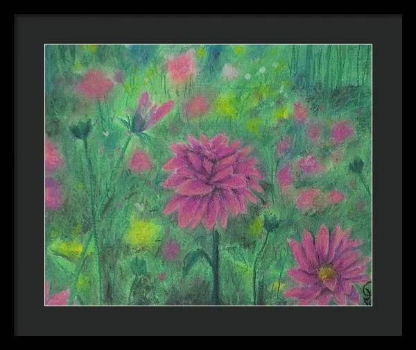 Dreaming of Dahlias ~ Framed Print