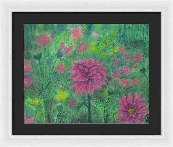 Dreaming of Dahlias ~ Framed Print
