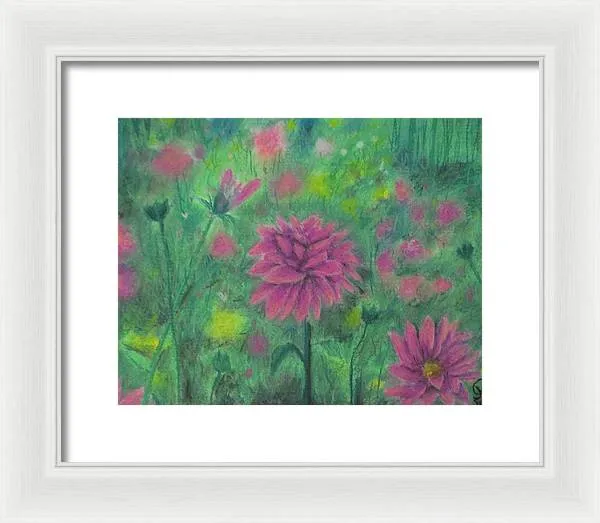 Dreaming of Dahlias ~ Framed Print