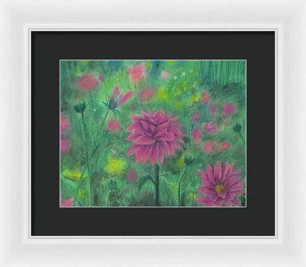 Dreaming of Dahlias ~ Framed Print