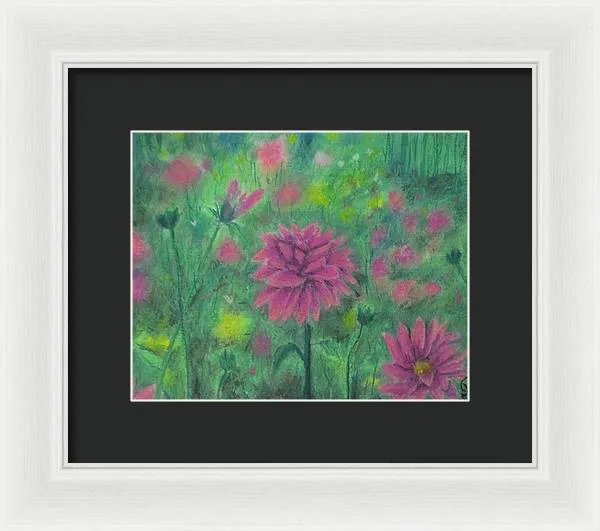 Dreaming of Dahlias ~ Framed Print