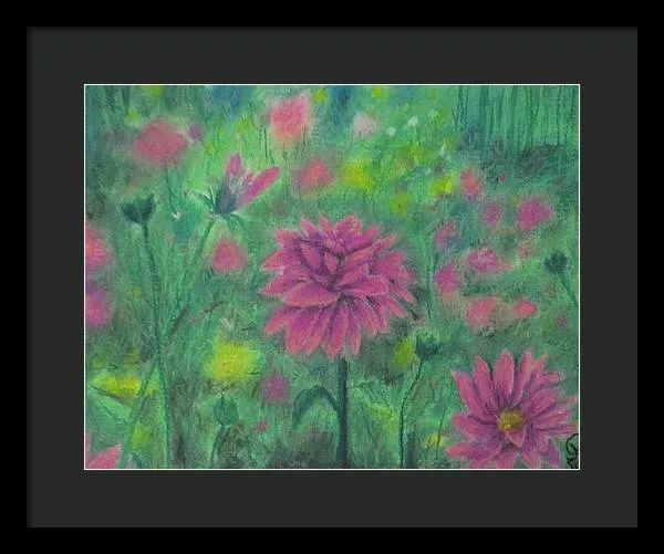 Dreaming of Dahlias ~ Framed Print