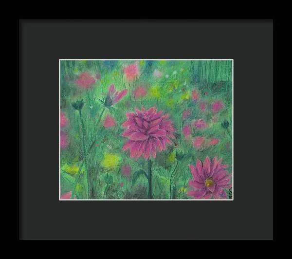Dreaming of Dahlias ~ Framed Print