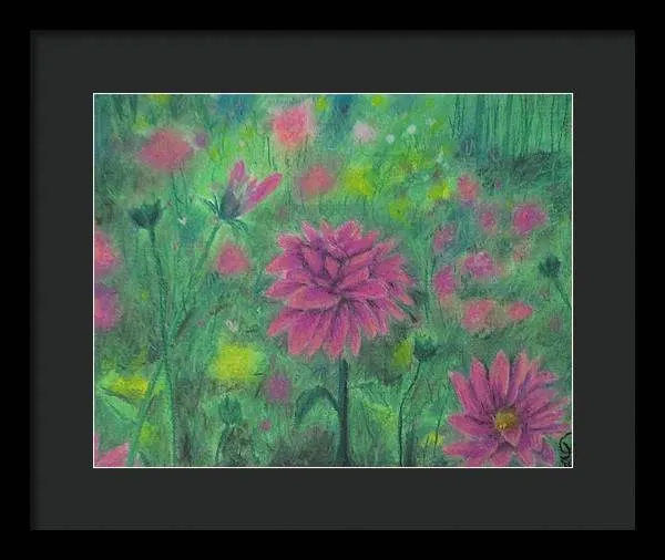 Dreaming of Dahlias ~ Framed Print