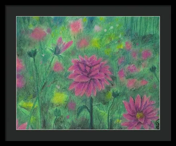 Dreaming of Dahlias ~ Framed Print