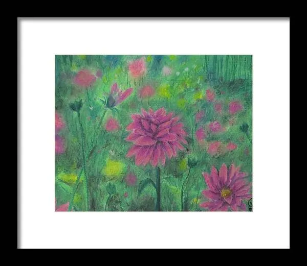 Dreaming of Dahlias ~ Framed Print