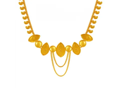 Fancy Lightweight Gold Necklace