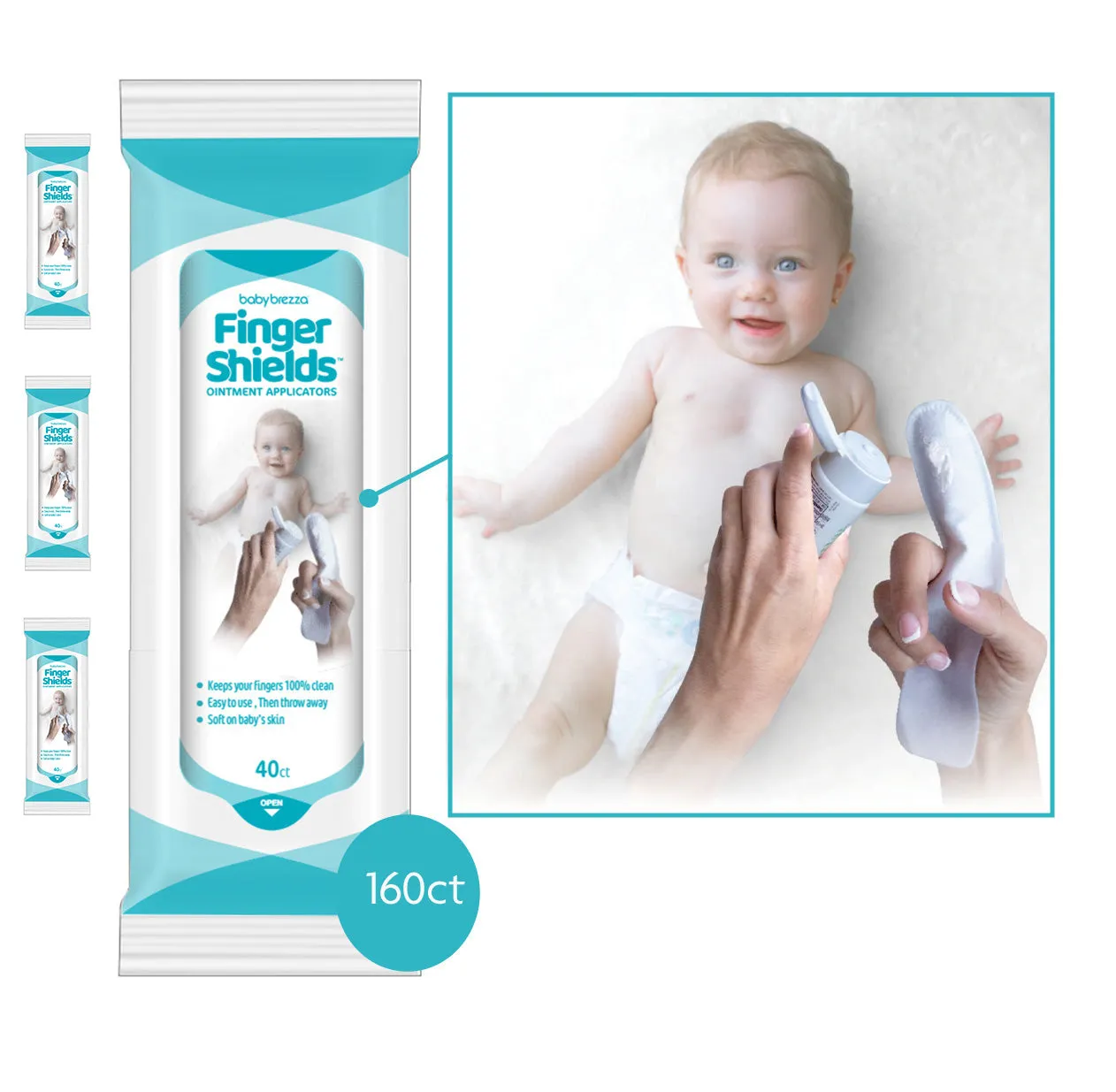 Finger Shields® - 100% Mess-Free Diaper Cream Applicators