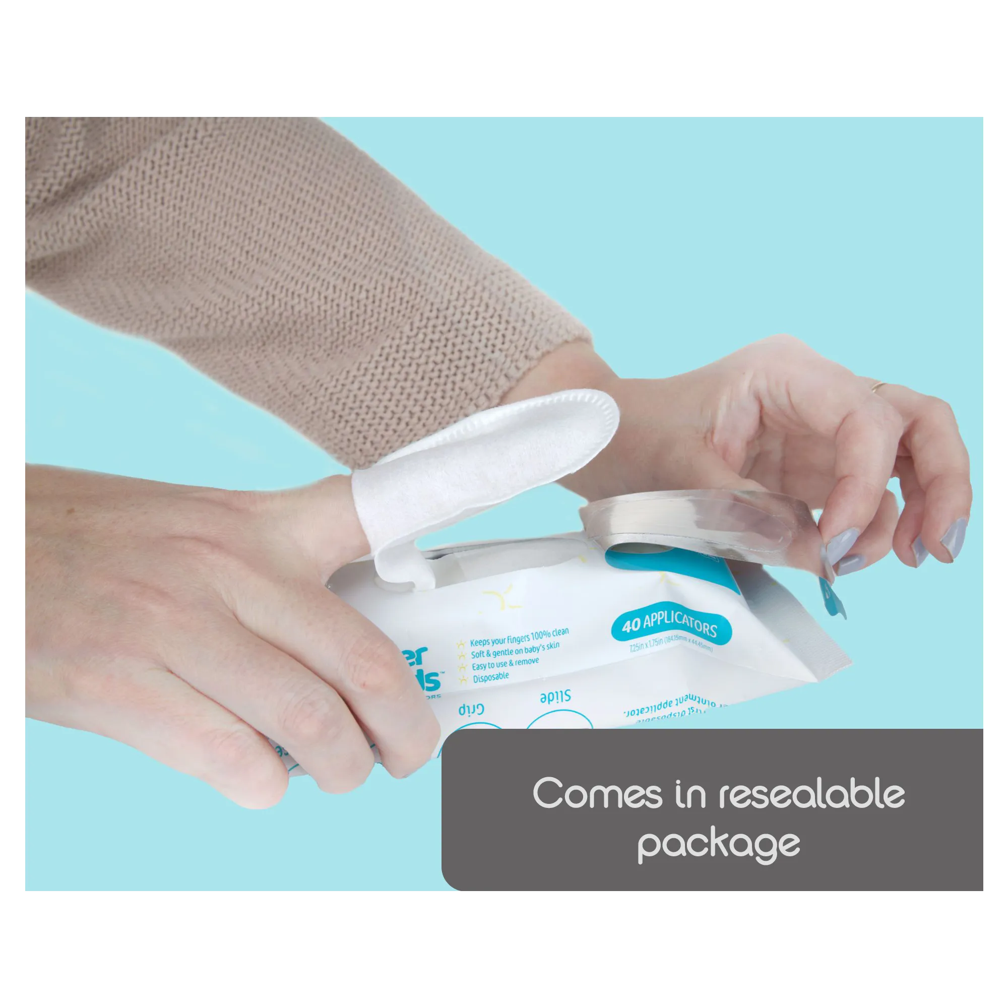 Finger Shields® - 100% Mess-Free Diaper Cream Applicators