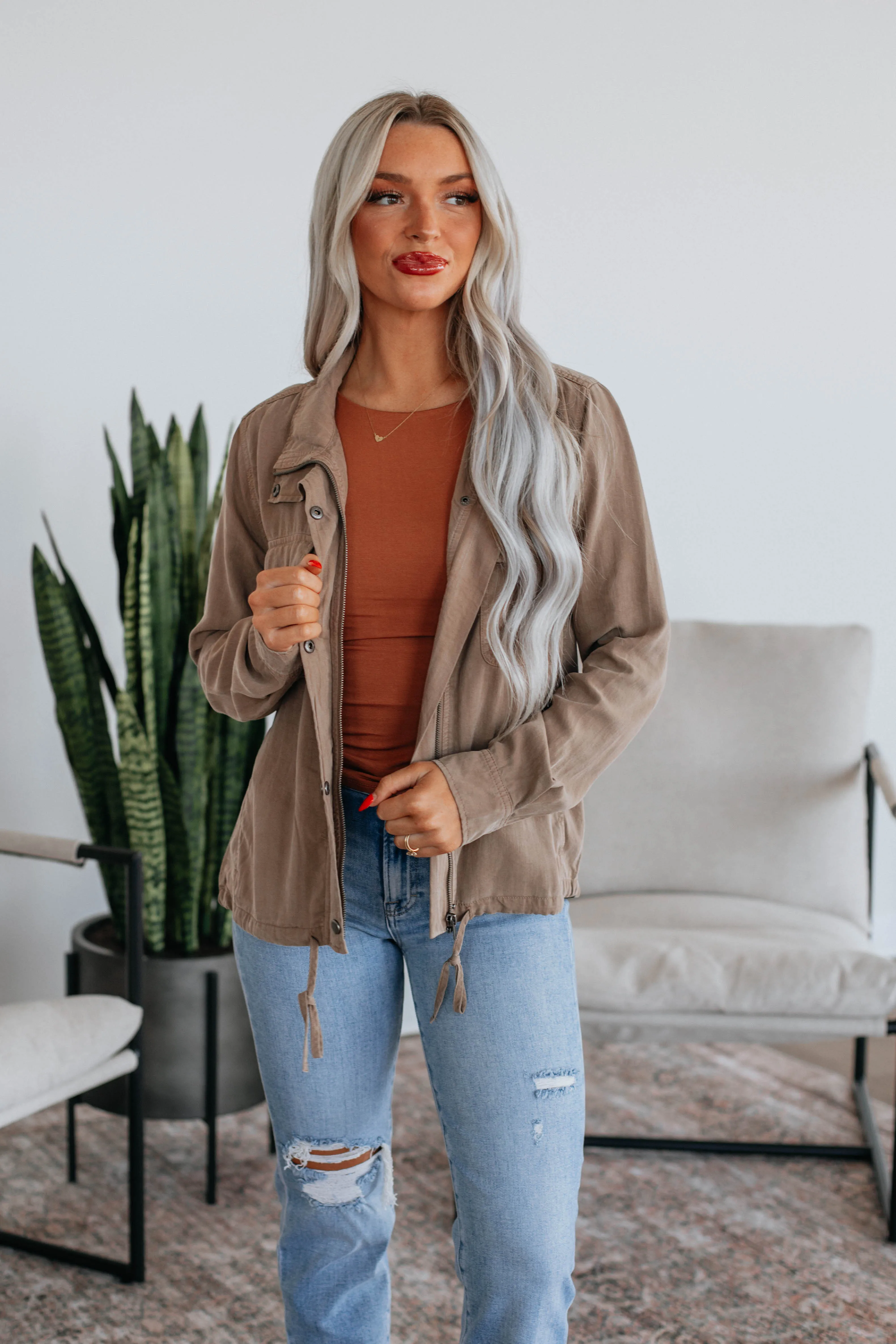 Finnegan Lightweight Jacket - Hazelnut