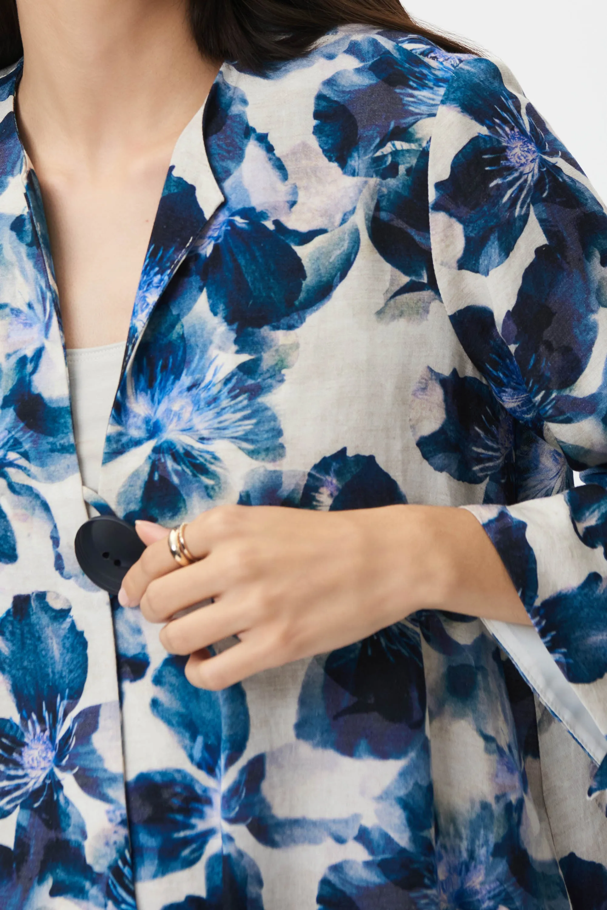 Floral Print Swing Jacket