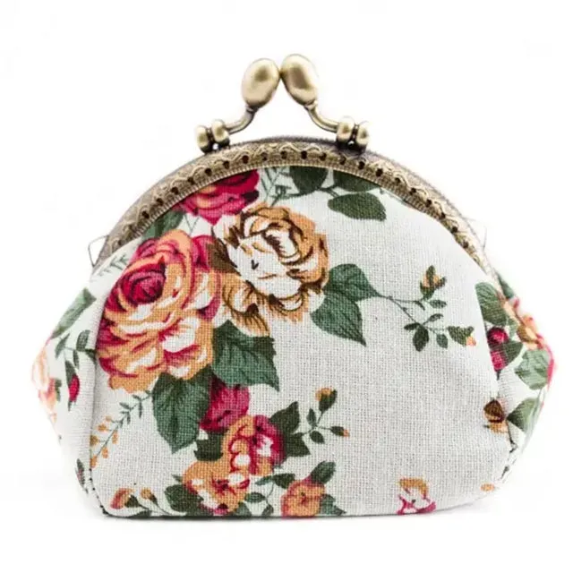Floral Retro Coin Purse
