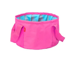Foldable Outdoor Camping Wash Basin - Pink